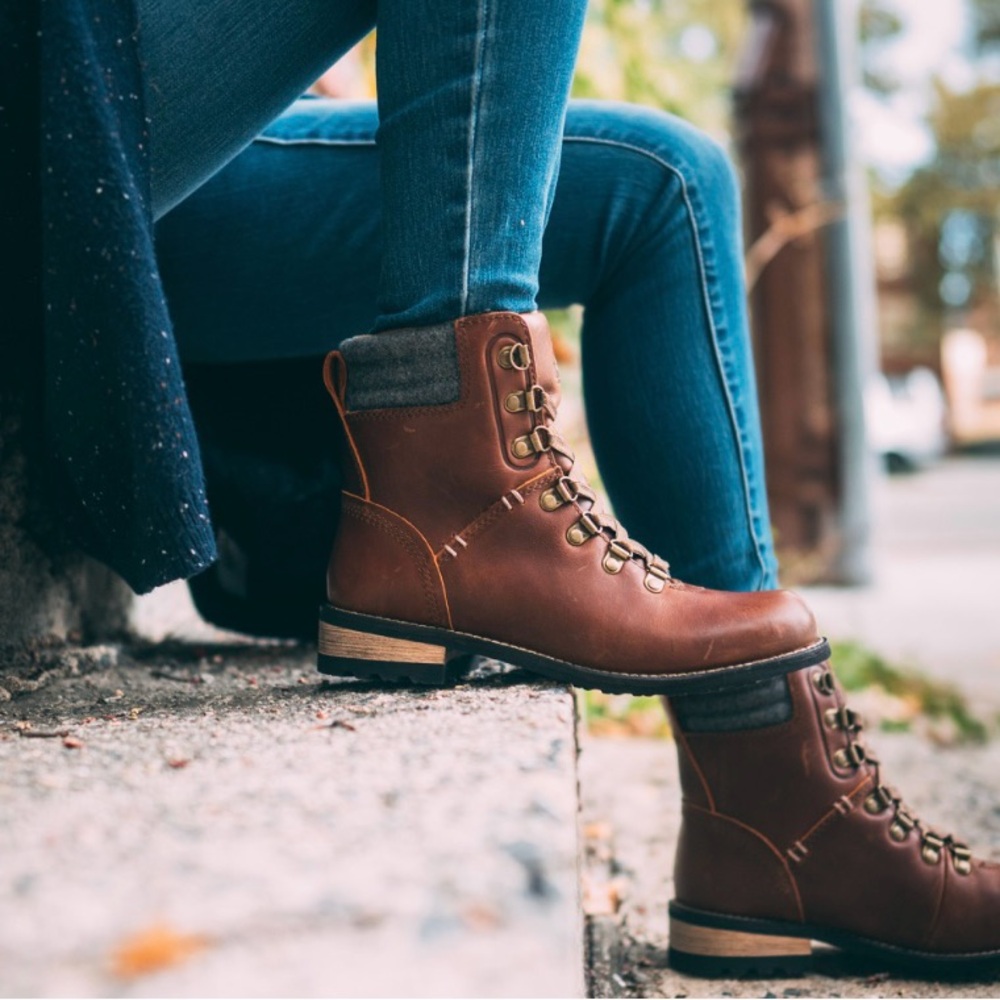 Brown Leather Ankle Boots